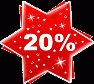 20% auf alle Produkte incl. Angebote!